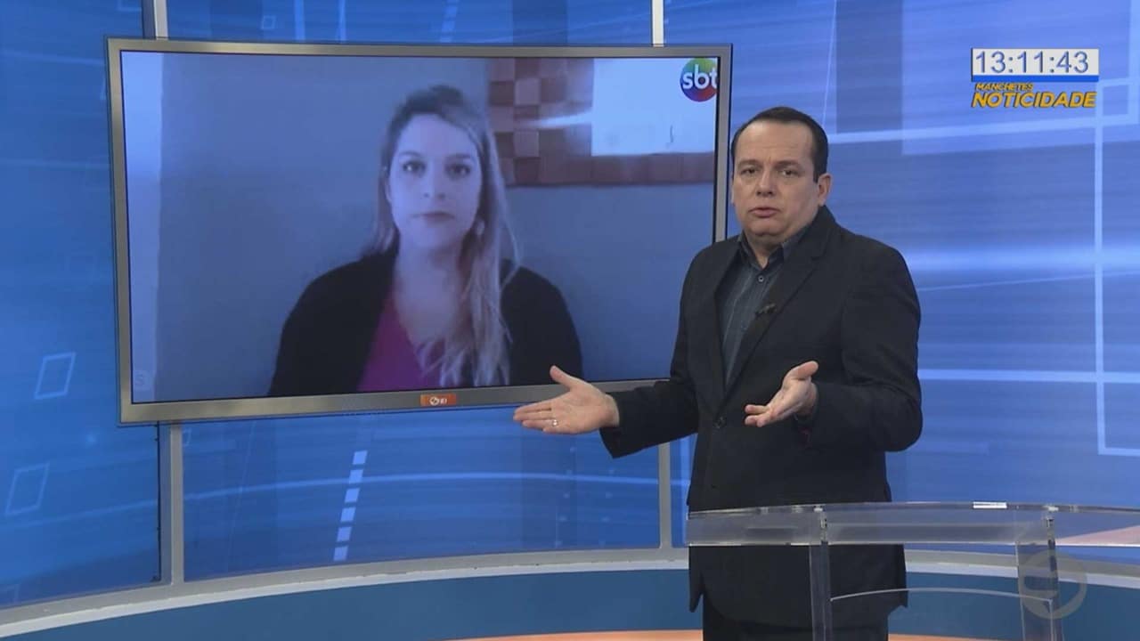 jornalistas no estudio