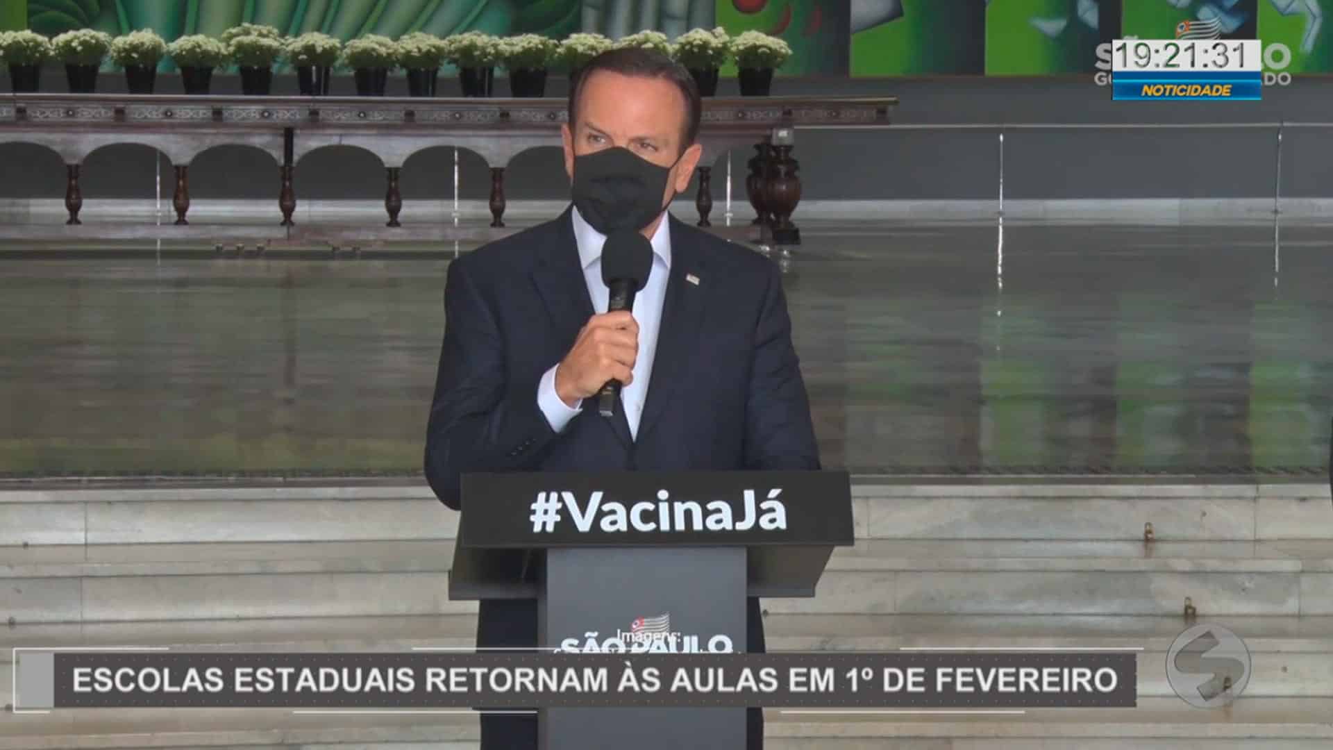 Programa de volta às aulas na Rede Estadual