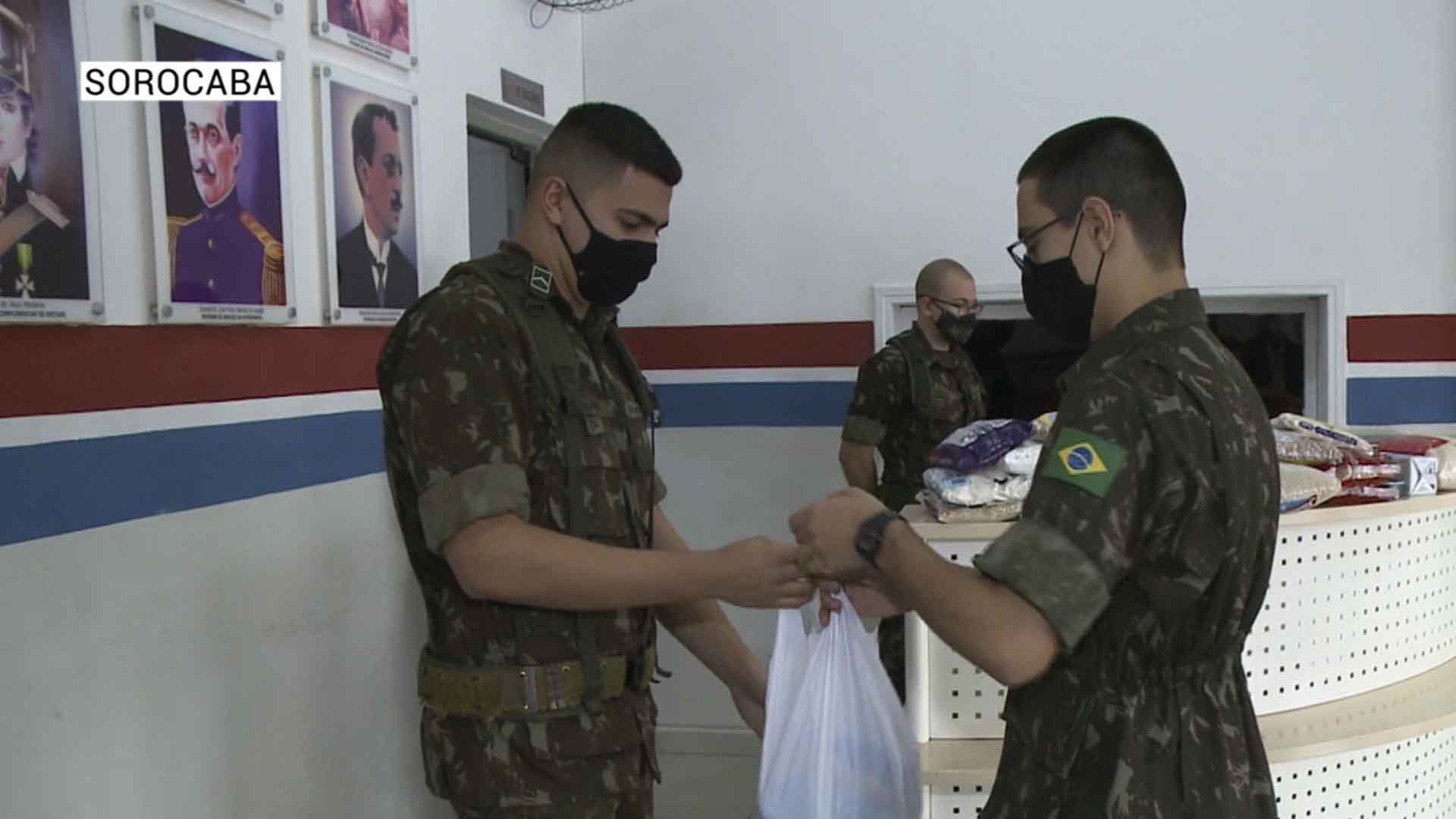 Exército de Sorocaba participa de campanha contra a fome