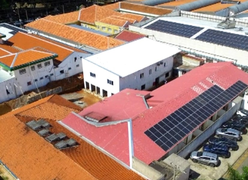 Vis&atilde;o a&eacute;rea do Hospital L&eacute;o Orsi Bernardes, em Itapetininga.