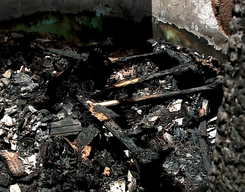 Imagem do p&oacute;s-inc&ecirc;ndio