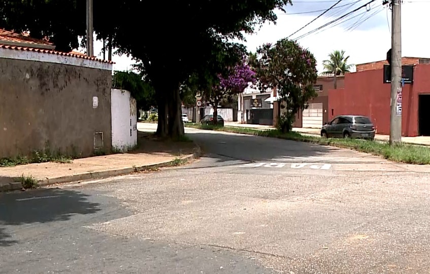 Imagem de rua onde aconteceu a briga de tr&acirc;nsito.
