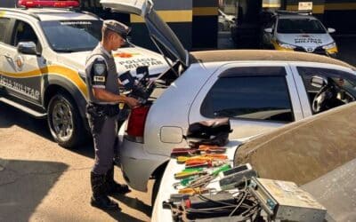 Cinco suspeitos de furto qualificado e associação criminosa são presos na Rodovia Castello Branco