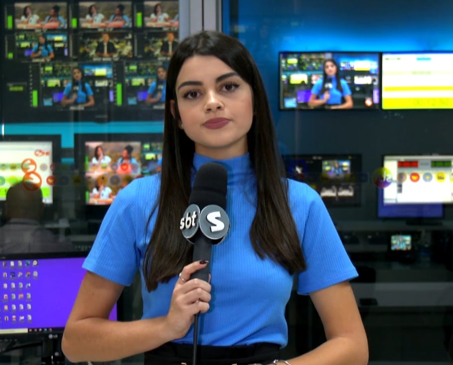 Rep&oacute;rter Daniele Gonzales falando sobre o caso.