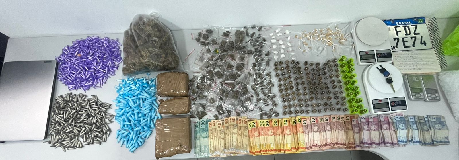 Traficante &eacute; preso com drogas e placa adulterada em Sorocaba
