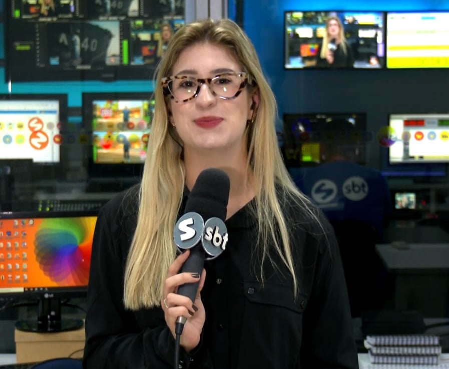 Rep&oacute;rter Nicole Bonentti falando sobre o assunto.