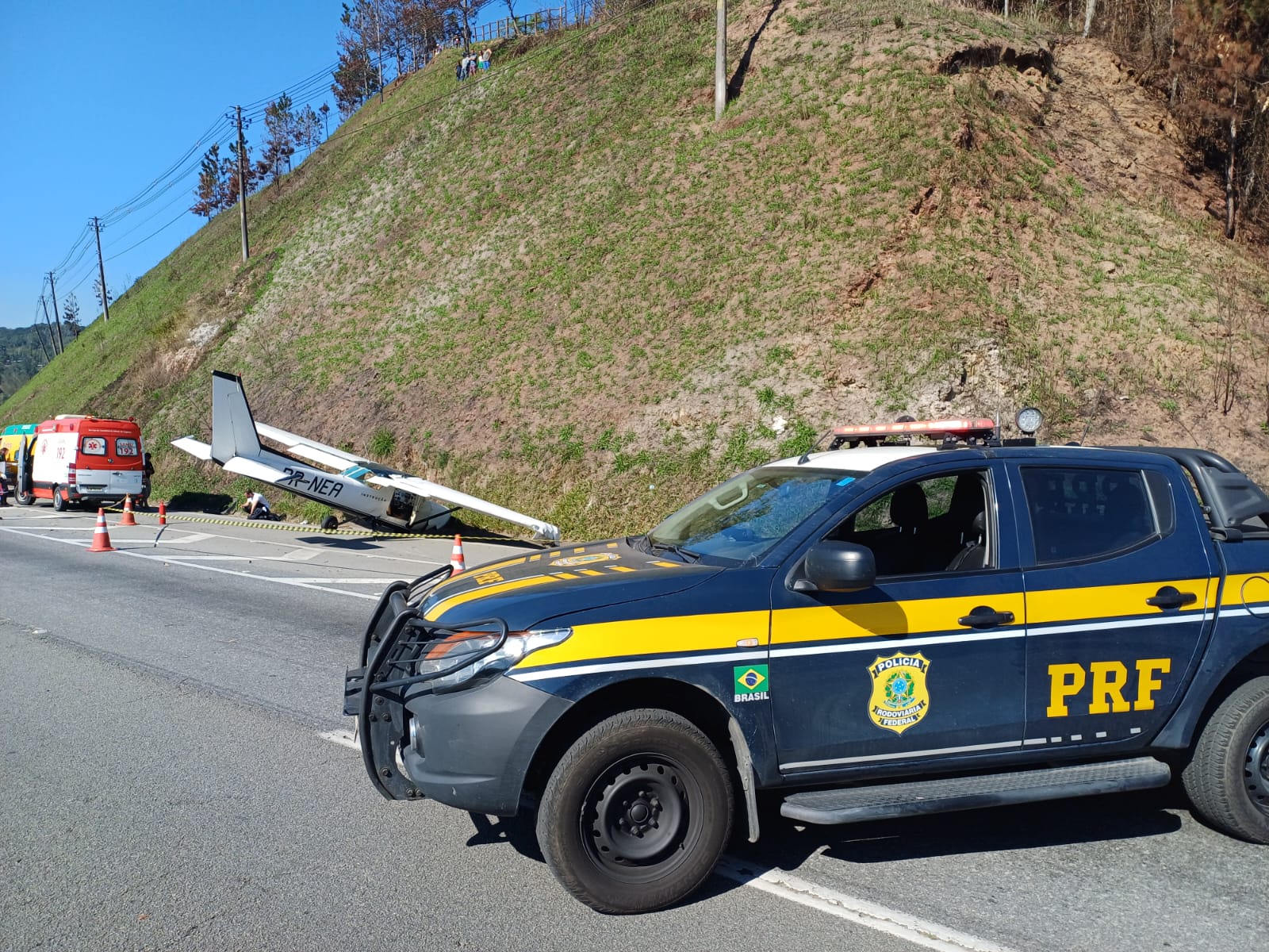 Aluno sofre ferimentos leves em pouso for&ccedil;ado de avi&atilde;o com destino a Sorocaba