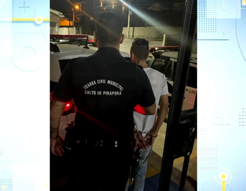 Envolvido no caso da crian&ccedil;a morta em Salto de Pirapora sendo preso.