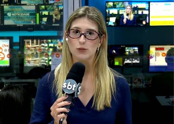 Rep&oacute;rter Nicole Bonentti falando sobre o assunto.
