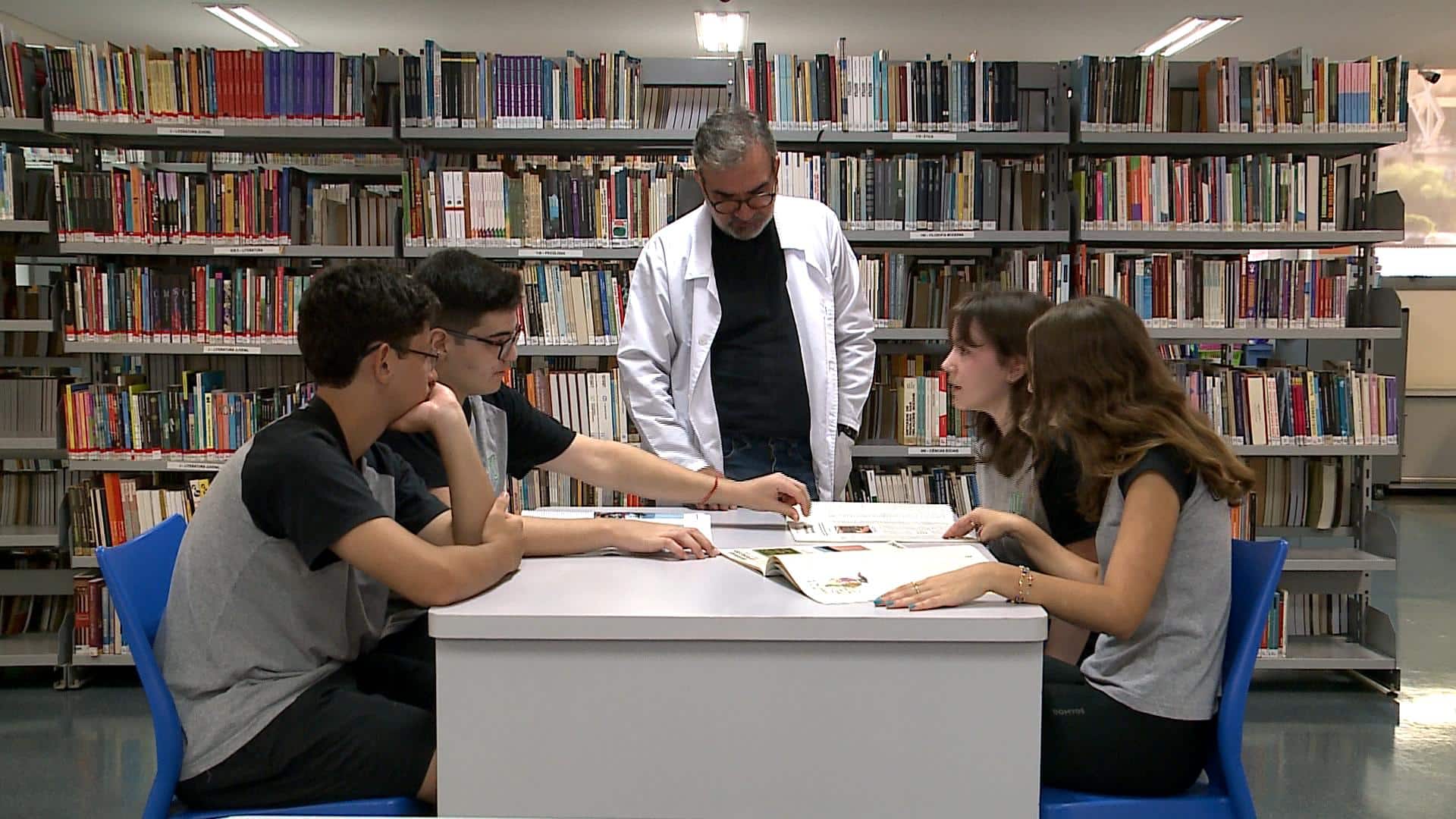 Alunos se preparando para os eventos internacionais.