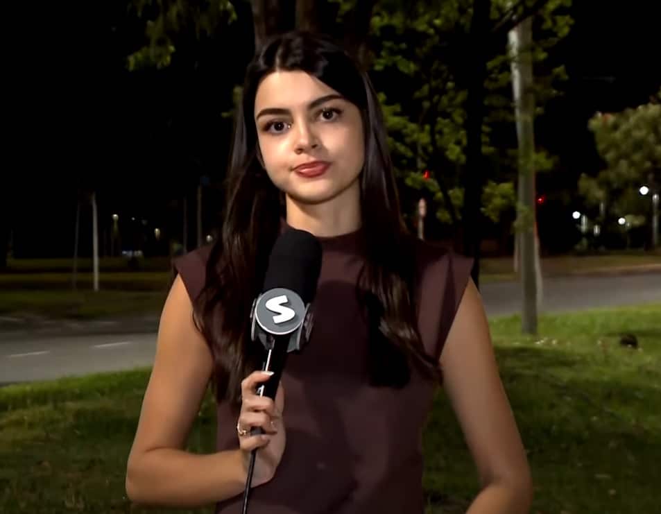 Rep&oacute;rter Daniele Gonzales falando sobre o caso.
