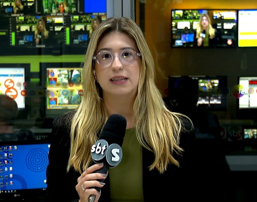 Rep&oacute;rter Nicole Bonentti falando sobre o assunto.