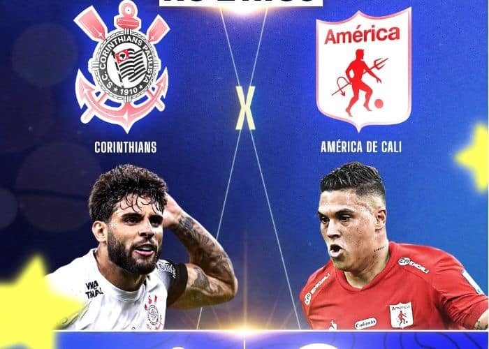 Capa do jogo entre Corinthians e Am&eacute;rica de Cali.