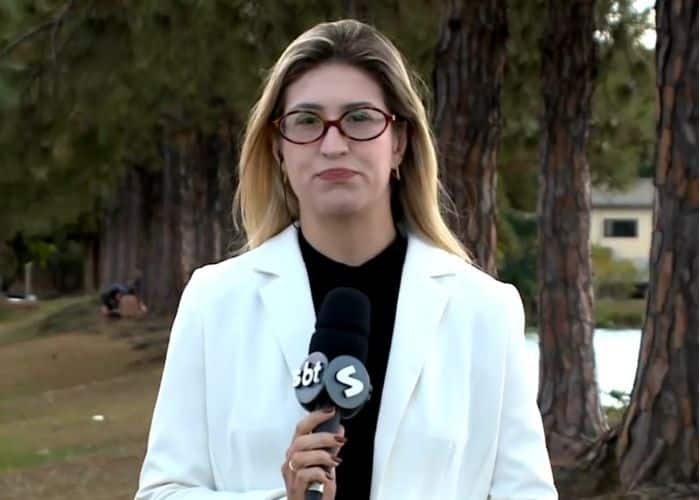 Rep&oacute;rter Nicole Bonentti falando sobre o assunto.