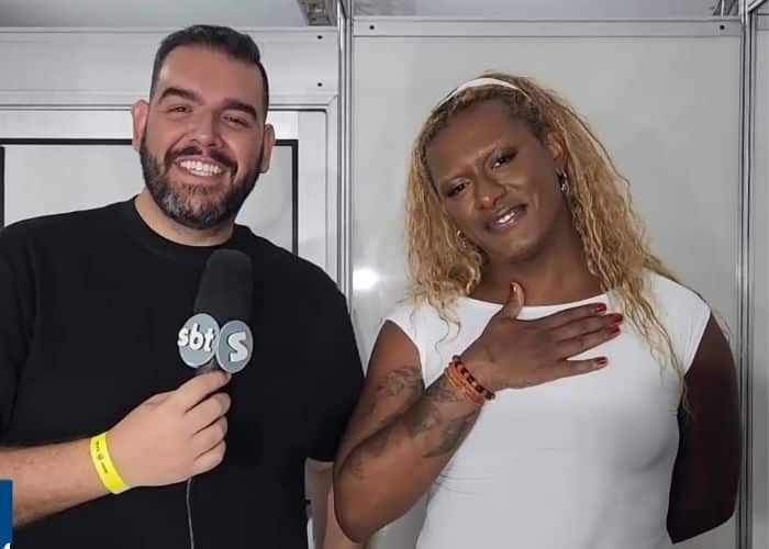 Rep&oacute;rter Rodolfo Quaranta e Liniker.