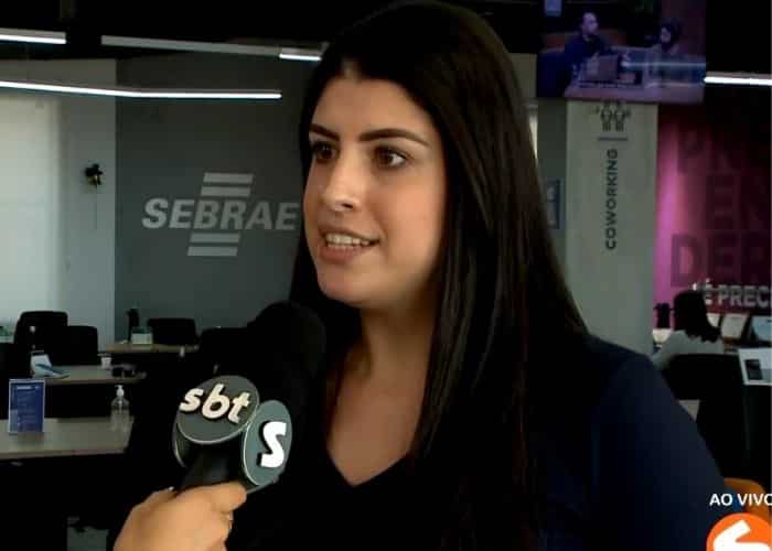 Analista de neg&oacute;cios do Sebrae falando sobre.