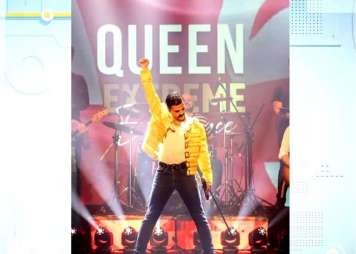 Palco do cover do Queen.