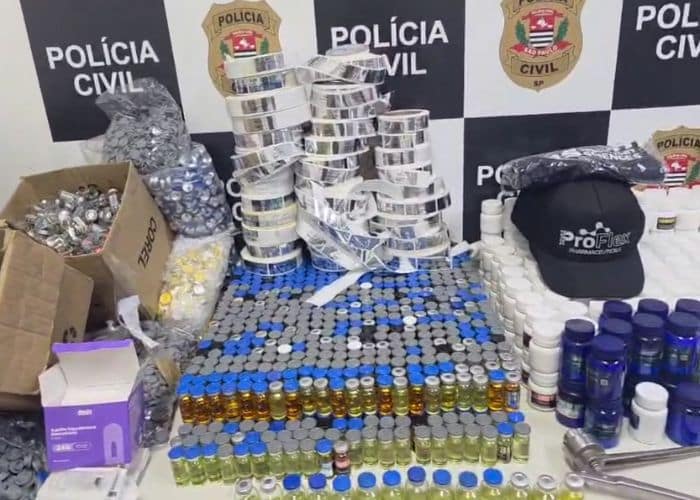 Anabolizantes apreendidos