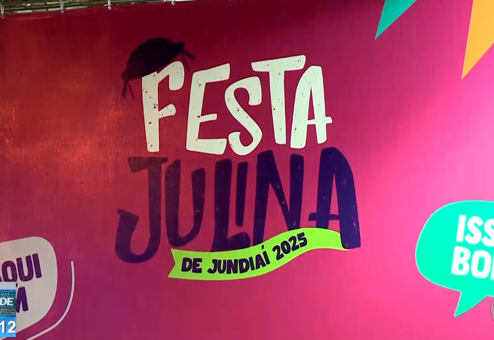 Backdrop da Festa Julina de Jundia&iacute; 2025.