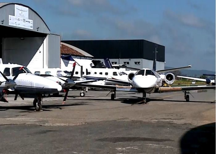 Avi&otilde;es no Aeroporto de Sorocaba.