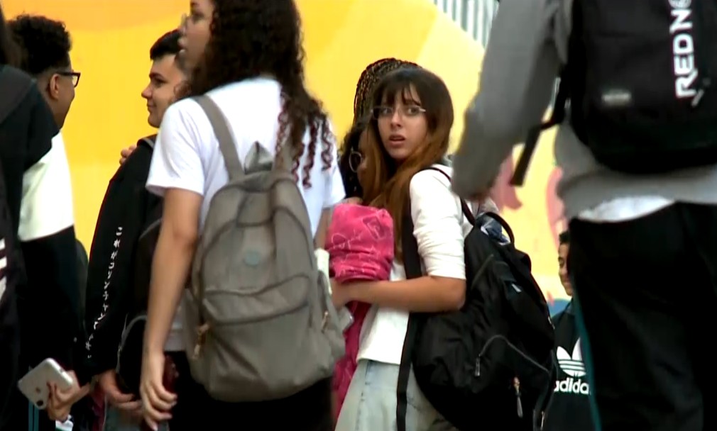 Alunos de escola.