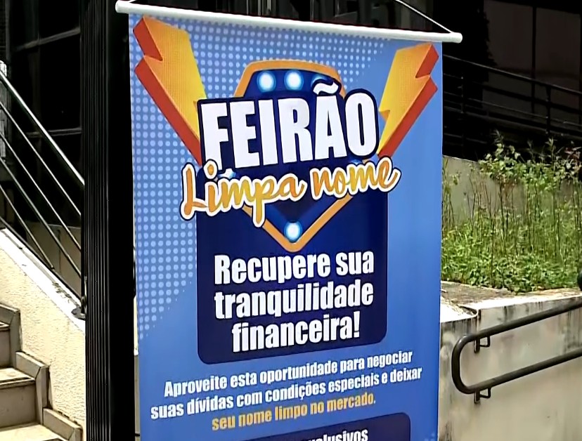 Banner do Feir&atilde;o Limpa Nome.