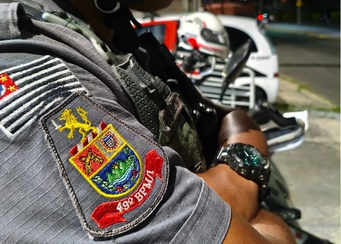 Imagem de um agente da Pol&iacute;cia Militar