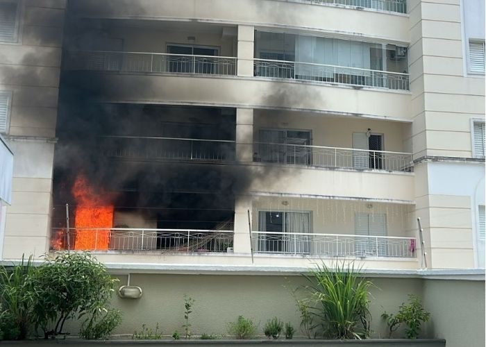 Apartamento em chamas