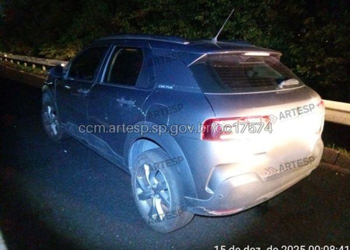 Imagem do carro que atropelou o pedestre