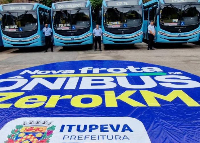 O sistema de transporte p&uacute;blico de Itupeva ganhou o refor&ccedil;o de dez novos &ocirc;nibus