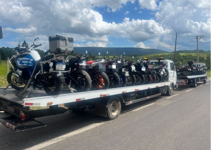 Homem é preso durante operação de fiscalização de motocicletas