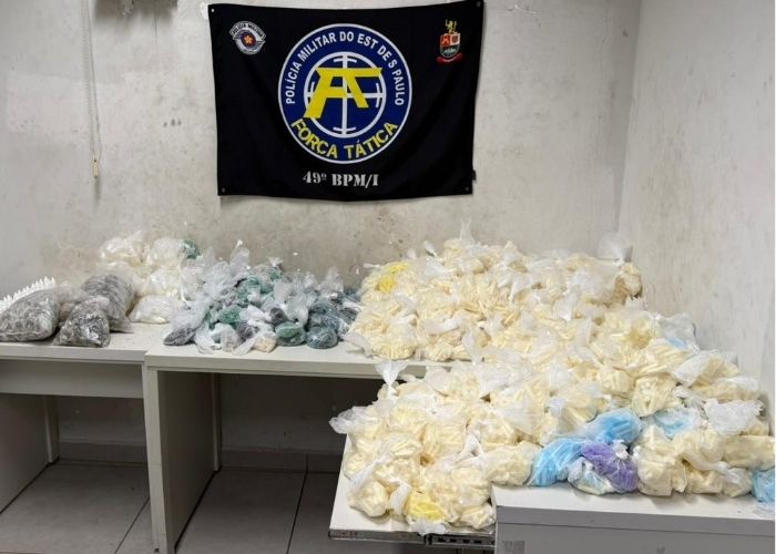 Imagem da apreens&atilde;o de drogas