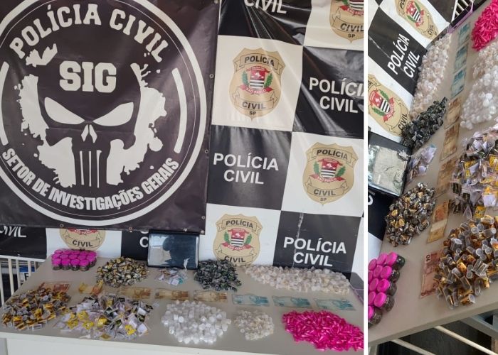 Operação prende quatro suspeitos e apreende 1.442 porções de drogas em Tatuí