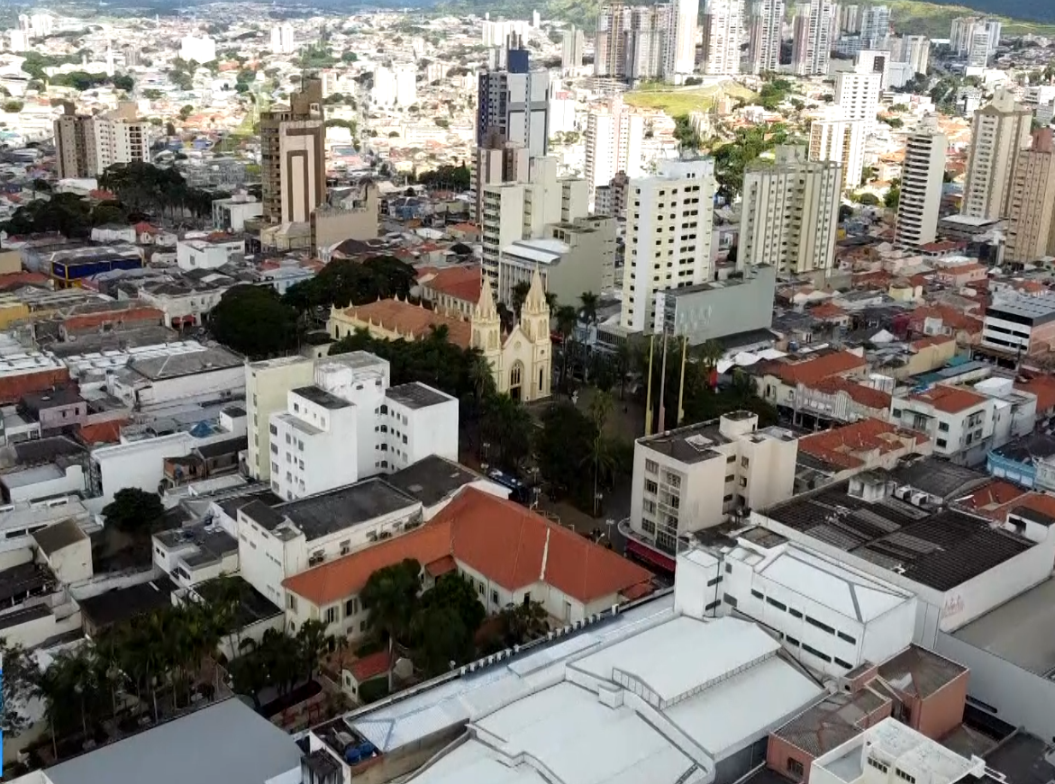 Imagem a&eacute;rea de Jundia&iacute;.