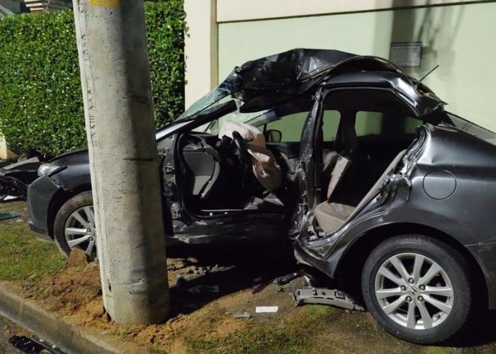 Motorista de 20 anos morre ap&oacute;s bater em poste, em Sorocaba