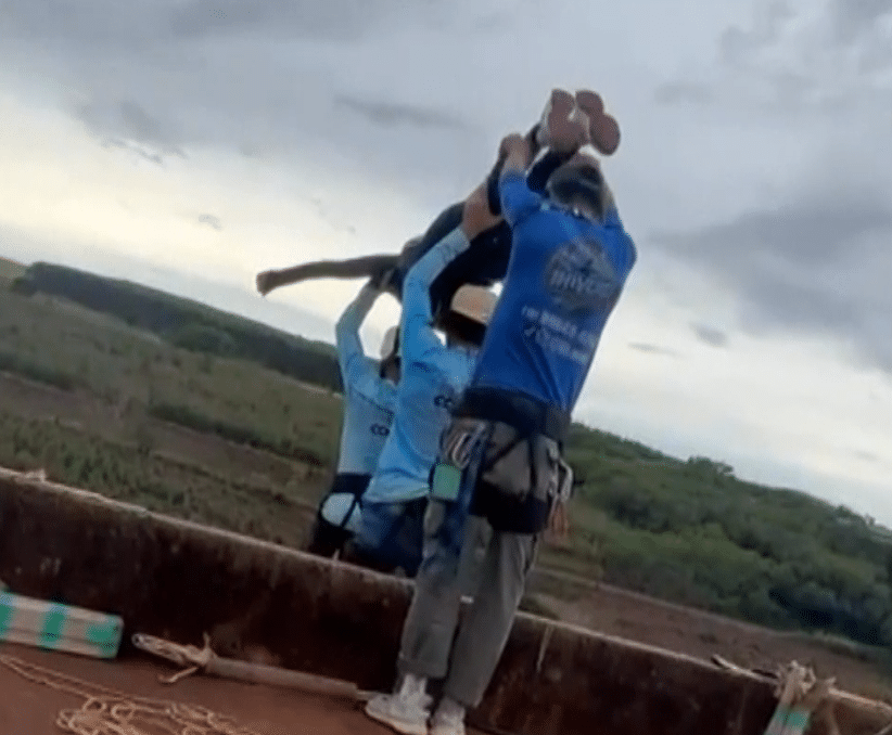 Imagem de momentos antes do acidente da jovem em Limeira.