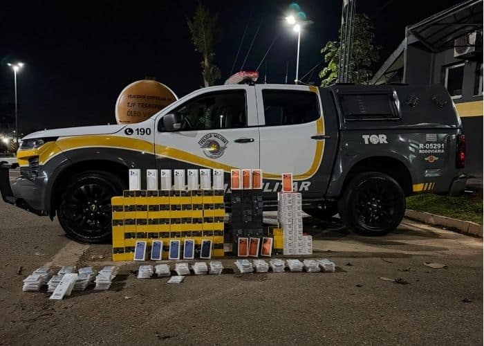 Homem é preso com mais de 270 celulares sem documentação em Angatuba