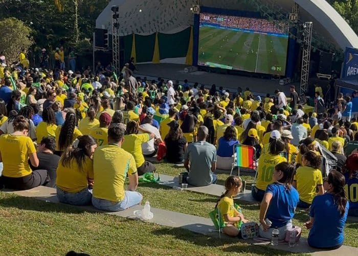 Sorocaba e Porto Feliz terão telões gratuitos para transmissão de Brasil x Noruega neste domingo