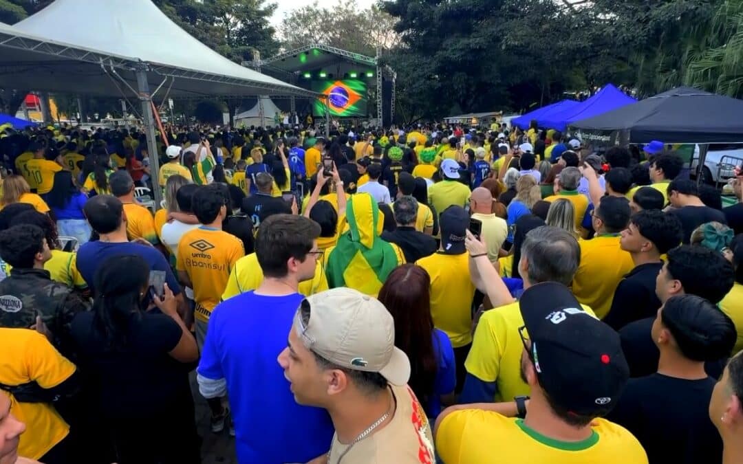 Torcida lota Parque Campolim e sofre com eliminação do Brasil