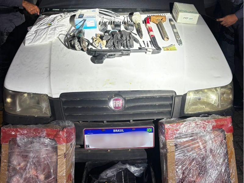 Furgão furtado e 40 kg de carne roubada são recuperados em Jundiaí