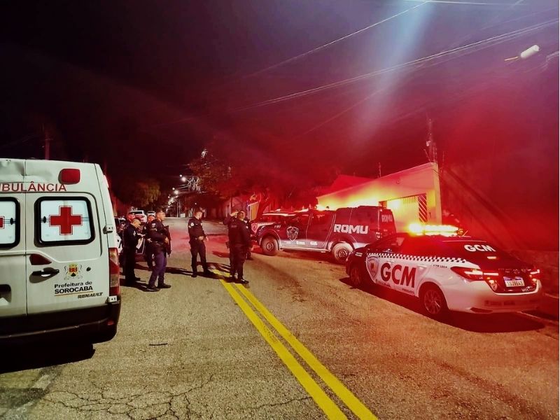 Homem furta ambulância do Samu e agride motorista em Sorocaba