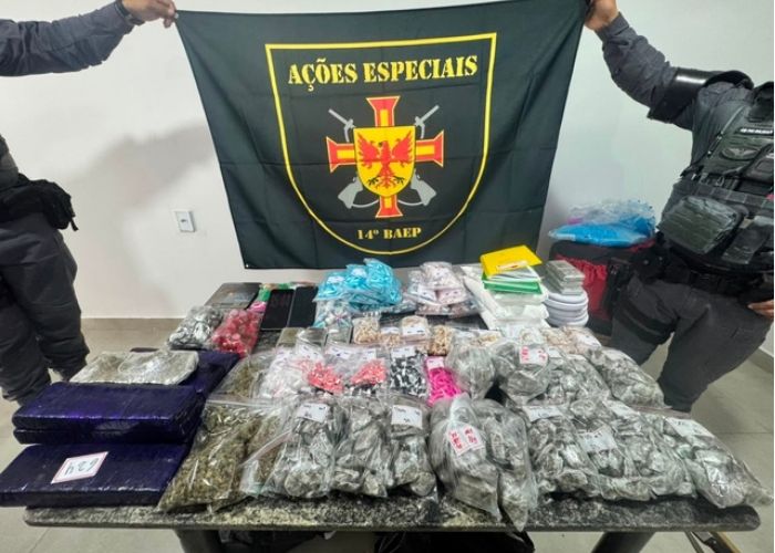 Imagem da apreens&atilde;o de drogas