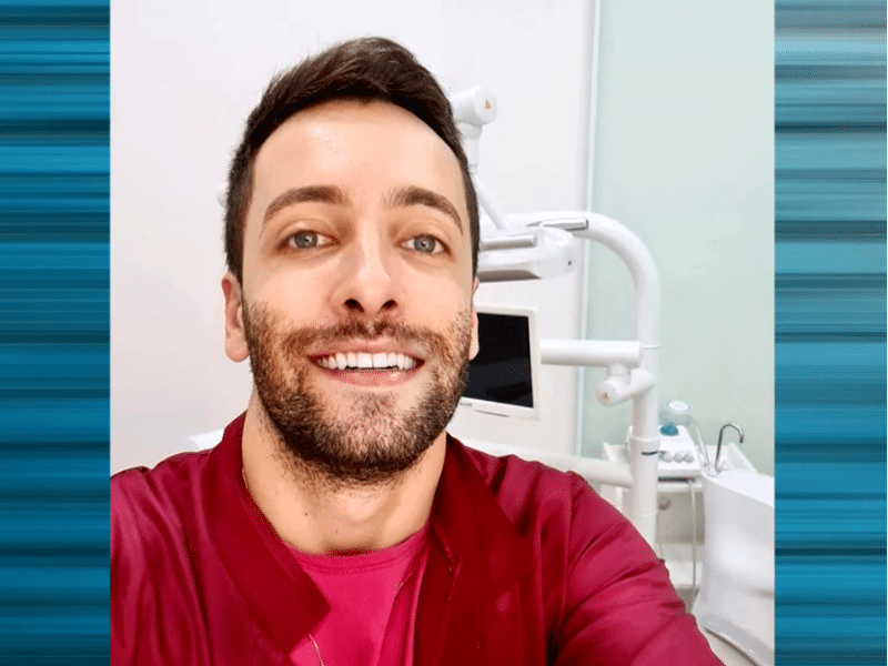 Imagem do dentista desaparecido.