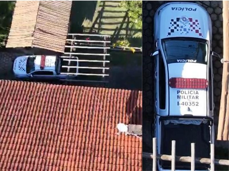 Policiais militares são investigados após viatura ser flagrada em chácara em Salto de Pirapora