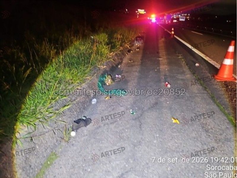 Motorista atropela pedestre e foge sem prestar socorro em Itu