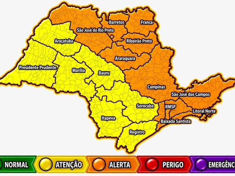 Defesa Civil alerta para chuva forte em Sorocaba e região