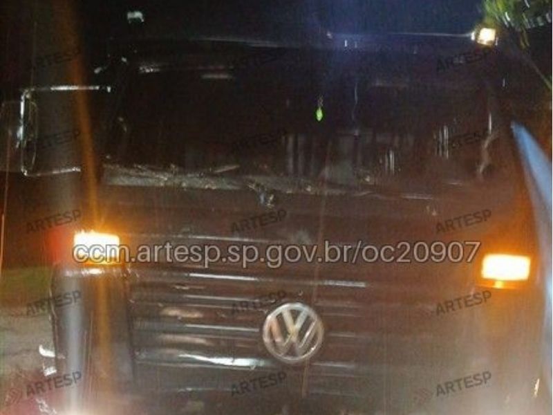 Árvore cai sobre caminhão e interdita rodovia durante chuva em Capão Bonito