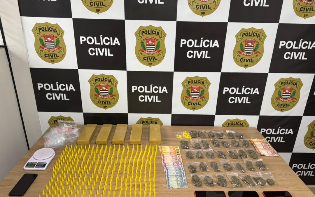 Três pessoas são presas por tráfico de drogas durante operação em Itapetininga