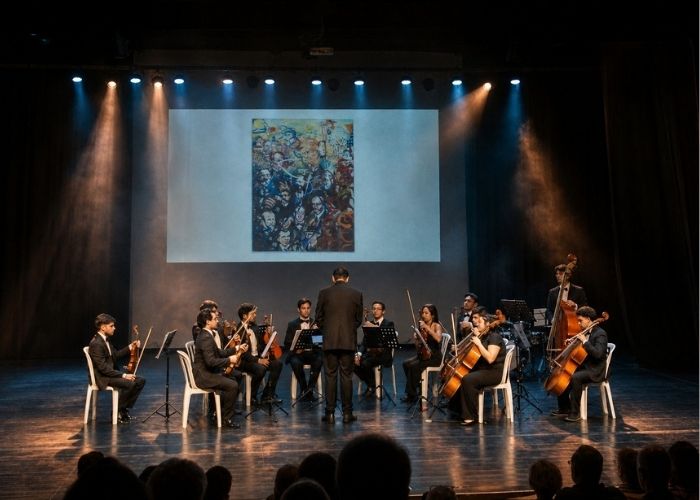Mesmo com chuva, Camerata Jovens Músicos mantém concerto em Sorocaba